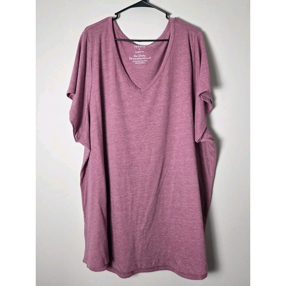 Torrid Classic Fit T-Shirt Plus Size 6X Pink Short Sleeve